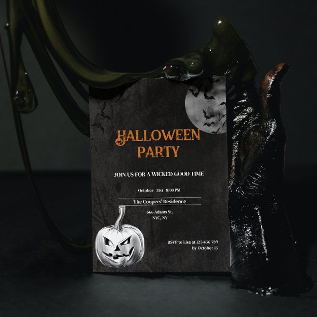 Invitation Halloween éffrayante pour adultes (Créateur téléchargé)