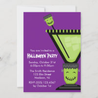 Halloween en verre Frankenstein Martini