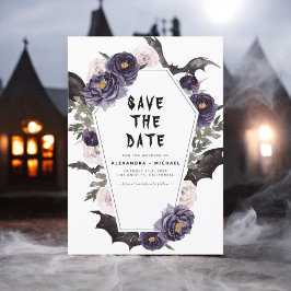Invitation Halloween Enregistrer la date Mariage gothique