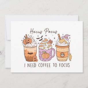 Invitation Halloween et café