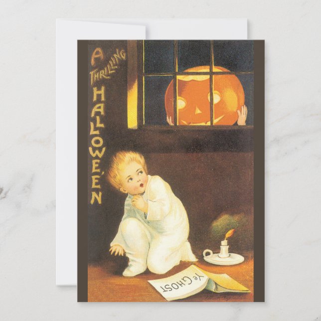 Invitation Halloween excitant par Ellen Clapsaddle Party (Devant)