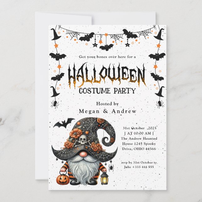 Invitation Halloween familial annuel (Devant)