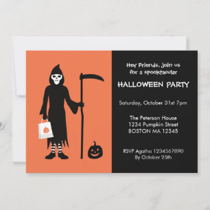 Invitation Halloween Faucheuse