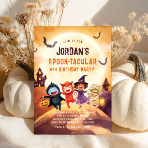Invitation Halloween fête d'anniversaire Spooktacular