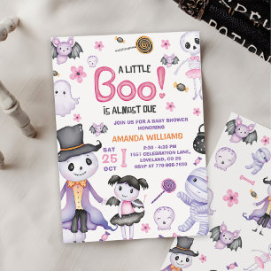 Invitation Halloween Fête de la Douche Fille Fille Fantôme