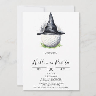 Invitation Halloween Golf Invitation, Halloween Par-tee