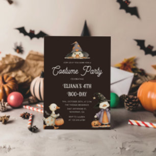 Invitation Halloween Goose Anniversaire de enfant soirée cost