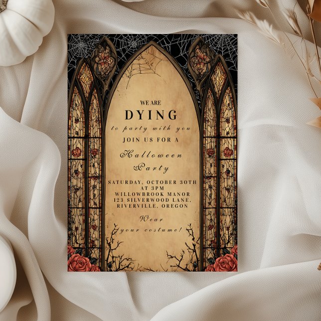 Invitation Halloween gothique éffrayant (Créateur téléchargé)