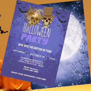 Invitation Halloween gothique pour adultes