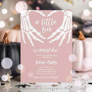 Invitation Halloween gothique Un Peu Dû Boo Baby shower