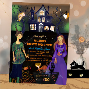 INVITATION HALLOWEEN HAUNTED HOUSE PARTY