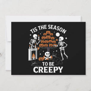Invitation Halloween Horreur C'Est La Saison D'Être Déplaisan