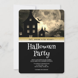 Invitation Halloween Imaginaire gothique Lune