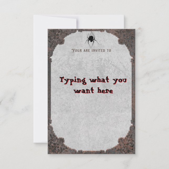 Invitation Halloween/Invitation (Devant)