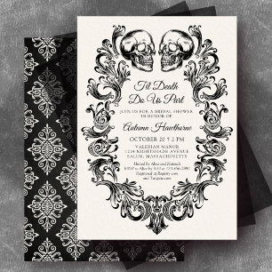Invitation Halloween jusqu'à ce que la mort nous sépare Enter