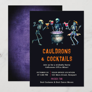 Invitation Halloween Office Party Business Mixer Cocktails