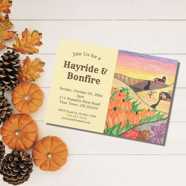Invitation Halloween Party Hayride (Créateur téléchargé)