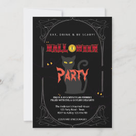 Invitation Halloween Party Vintage gothique