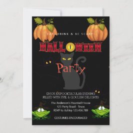 Invitation Halloween Party Vintage gothique