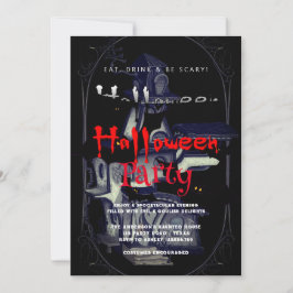 Invitation Halloween Party Vintage gothique