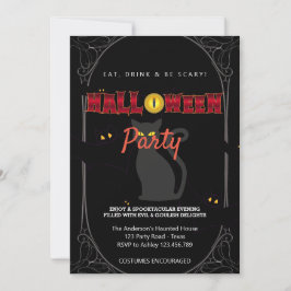 Invitation Halloween Party Vintage gothique