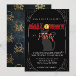 Invitation Halloween Party Vintage gothique