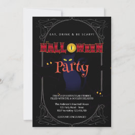 Invitation Halloween Party Vintage gothique