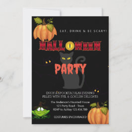 Invitation Halloween Party Vintage gothique