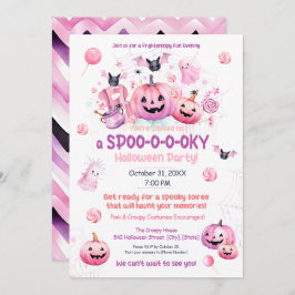 Invitation Halloween rose