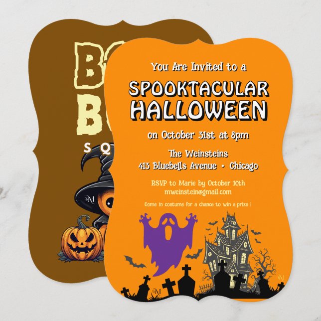 Invitation : HALLOWEEN Spooktacular #1 Einladung (Vorne/Hinten)