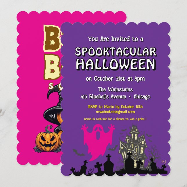 Invitation : HALLOWEEN Spooktacular #2 Einladung (Vorne/Hinten)