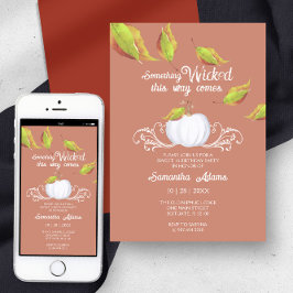 Invitation Halloween Sweet 16 Anniversaire de fête Terracotta