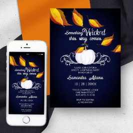 Invitation Halloween Sweet 16 Anniversaire fête Orange
