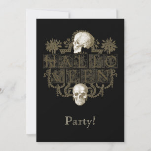 Invitation Halloween vintage