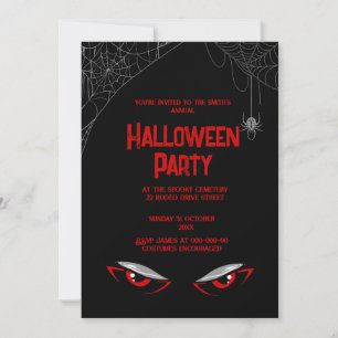 Invitation halloween vintage gothique