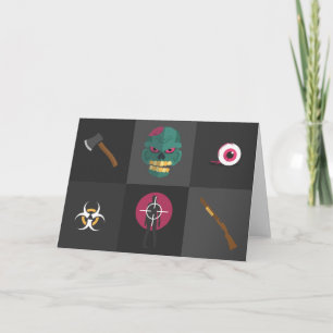 Invitation halloween zombie hunter
