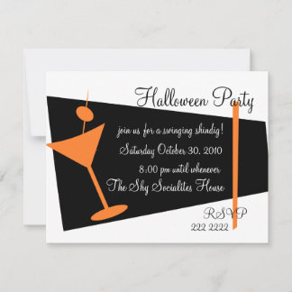 Invitation Hallween Martini