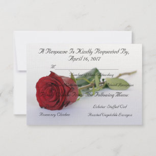 Invitation HAMbyWG- Réponse/Enveloppe "Rose rouge de l'amour"
