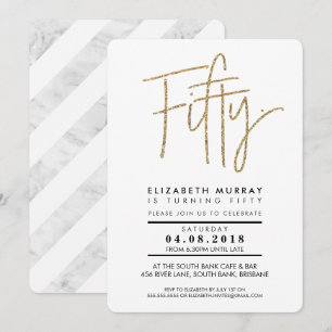 Invitation HAND LETTERED TYPE or simple parties scintillant 5