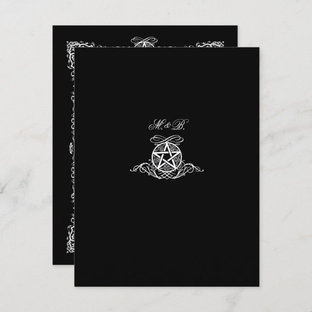 Invitation Handfasting (Devant / Derrière)