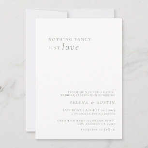 Invitation Handscript minimaliste Rien De fantaisiste Juste A