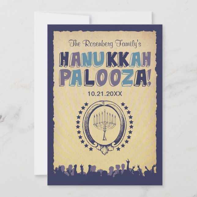Invitation Hanoukka Palooza (Devant)