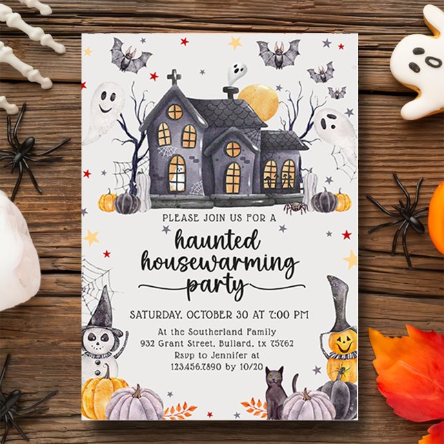 Invitation Hantée de la fête de l'Halloween (Créateur téléchargé)