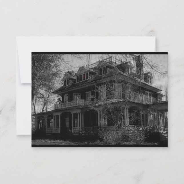 Invitation hantée de partie de manoir (Devant)