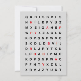 Invitation Happy Birthday Printable Card – Minimal Design