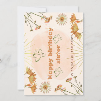 Invitation Happy birthday sister greetings