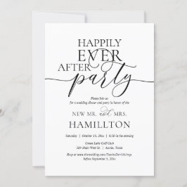 Invitation Happy Ever Après Dîner Mariage et Fête Invita