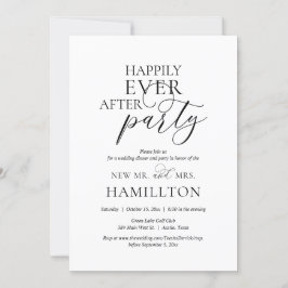 Invitation Happy Ever Après Dîner Mariage et Fête Invita