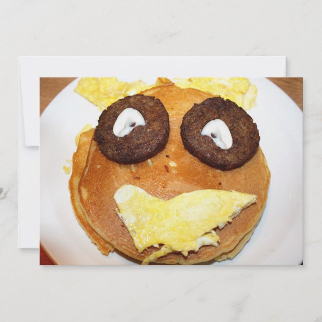 Invitation Happy Face Breakfast (Devant)