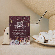 Happy Halloween Éffrayant Anniversaire Fête Invita